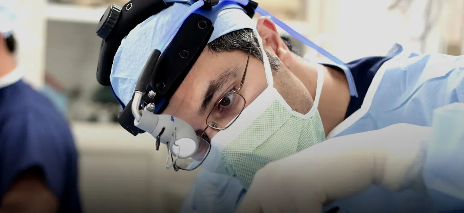 Dr. Zadeh with patient